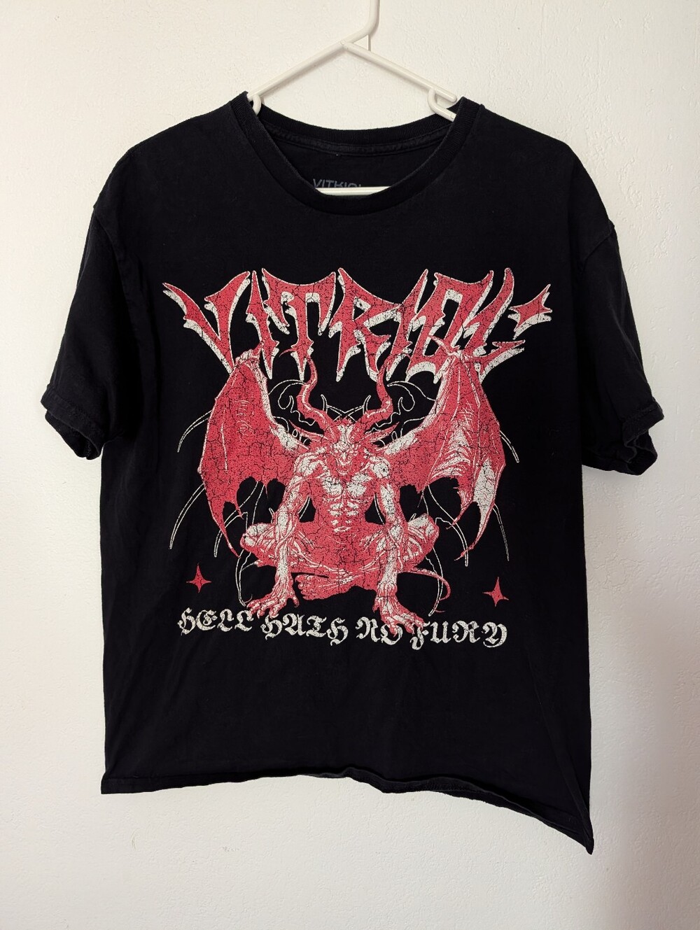Vitriol Hath No Fury Black T Shirt Size Large Pre Owned
